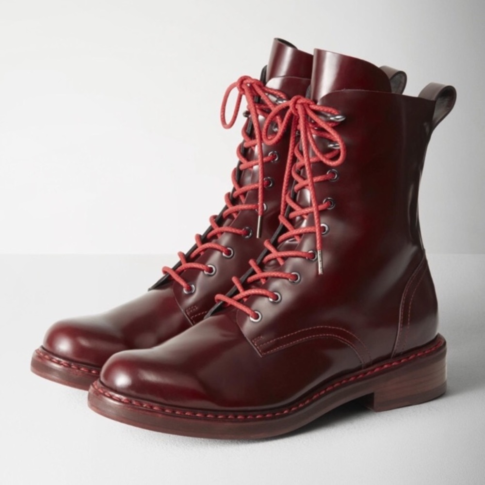 Rag and bone Emil boots in Bordeaux, size 38